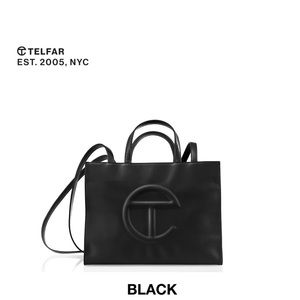 TELFAR: Authentic Brand New Black Medium Shopping Bag